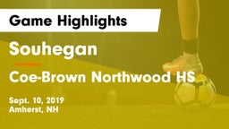 Souhegan  vs Coe-Brown Northwood HS Game Highlights - Sept. 10, 2019