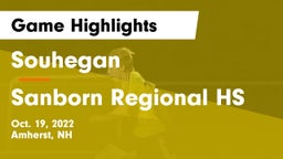 Souhegan  vs Sanborn Regional HS Game Highlights - Oct. 19, 2022