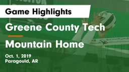Greene County Tech  vs Mountain Home  Game Highlights - Oct. 1, 2019