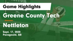 Greene County Tech  vs Nettleton  Game Highlights - Sept. 17, 2020