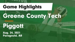 Greene County Tech  vs Piggott  Game Highlights - Aug. 24, 2021