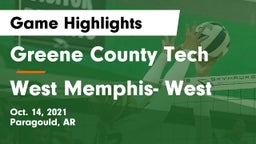 Greene County Tech  vs West Memphis- West Game Highlights - Oct. 14, 2021