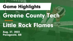 Greene County Tech  vs Little Rock Flames Game Highlights - Aug. 27, 2022
