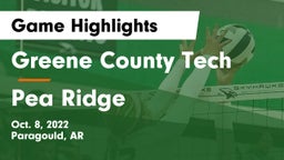 Greene County Tech  vs Pea Ridge Game Highlights - Oct. 8, 2022