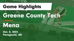 Greene County Tech  vs Mena Game Highlights - Oct. 8, 2022