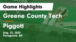 Greene County Tech  vs Piggott  Game Highlights - Aug. 22, 2023