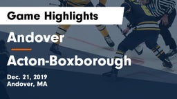 Andover  vs Acton-Boxborough  Game Highlights - Dec. 21, 2019