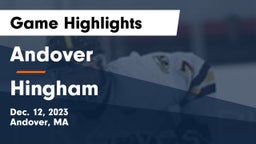 Andover  vs Hingham  Game Highlights - Dec. 12, 2023