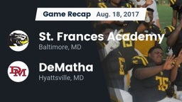 Recap: St. Frances Academy  vs. DeMatha  2017