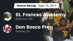 Recap: St. Frances Academy  vs. Don Bosco Prep  2017