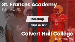 Matchup: St. Frances Academy vs. Calvert Hall College  2017