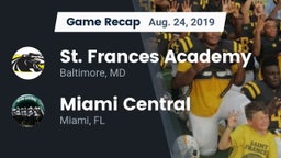 Recap: St. Frances Academy  vs. Miami Central  2019