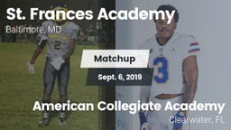 Matchup: St. Frances Academy vs. American Collegiate Academy 2019