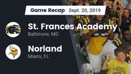 Recap: St. Frances Academy  vs. Norland  2019