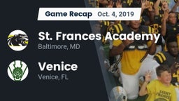 Recap: St. Frances Academy  vs. Venice  2019