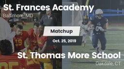 Matchup: St. Frances Academy vs. St. Thomas More School 2019
