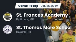 Recap: St. Frances Academy  vs. St. Thomas More School 2019
