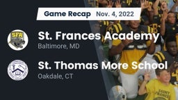 Recap: St. Frances Academy  vs. St. Thomas More School 2022