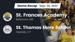 Recap: St. Frances Academy  vs. St. Thomas More School 2023