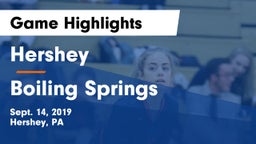 Hershey  vs Boiling Springs  Game Highlights - Sept. 14, 2019