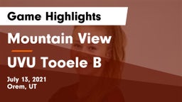 Mountain View  vs UVU Tooele B Game Highlights - July 13, 2021