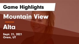 Mountain View  vs Alta  Game Highlights - Sept. 21, 2021