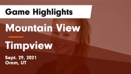 Mountain View  vs Timpview  Game Highlights - Sept. 29, 2021