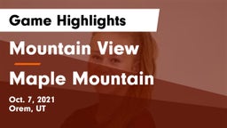Mountain View  vs Maple Mountain  Game Highlights - Oct. 7, 2021