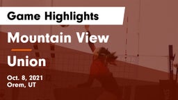 Mountain View  vs Union  Game Highlights - Oct. 8, 2021
