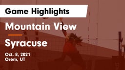 Mountain View  vs Syracuse  Game Highlights - Oct. 8, 2021