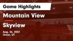 Mountain View  vs Skyview  Game Highlights - Aug. 26, 2022