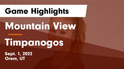 Mountain View  vs Timpanogos  Game Highlights - Sept. 1, 2022