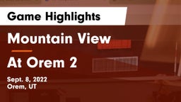Mountain View  vs At Orem 2 Game Highlights - Sept. 8, 2022