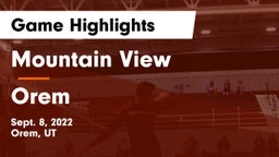 Mountain View  vs Orem  Game Highlights - Sept. 8, 2022