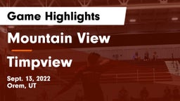 Mountain View  vs Timpview  Game Highlights - Sept. 13, 2022