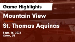Mountain View  vs St. Thomas Aquinas  Game Highlights - Sept. 16, 2022