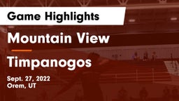 Mountain View  vs Timpanogos  Game Highlights - Sept. 27, 2022