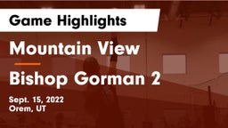 Mountain View  vs Bishop Gorman 2 Game Highlights - Sept. 15, 2022
