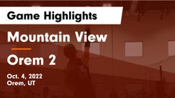Mountain View  vs Orem 2 Game Highlights - Oct. 4, 2022