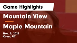 Mountain View  vs Maple Mountain  Game Highlights - Nov. 5, 2022
