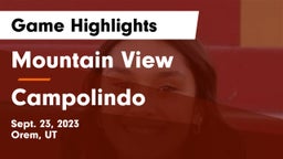 Mountain View  vs Campolindo  Game Highlights - Sept. 23, 2023