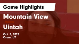 Mountain View  vs Uintah  Game Highlights - Oct. 3, 2023