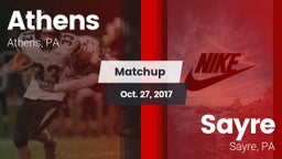 Matchup: Athens  vs. Sayre  2017