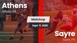 Matchup: Athens  vs. Sayre  2020