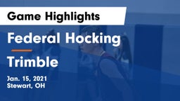 Federal Hocking  vs Trimble  Game Highlights - Jan. 15, 2021