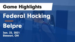 Federal Hocking  vs Belpre  Game Highlights - Jan. 22, 2021