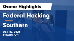 Federal Hocking  vs Southern  Game Highlights - Dec. 22, 2020