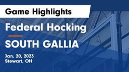Federal Hocking  vs SOUTH GALLIA  Game Highlights - Jan. 20, 2023