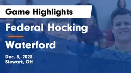 Federal Hocking  vs Waterford  Game Highlights - Dec. 8, 2023