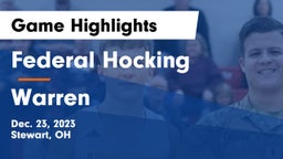 Federal Hocking  vs Warren  Game Highlights - Dec. 23, 2023
